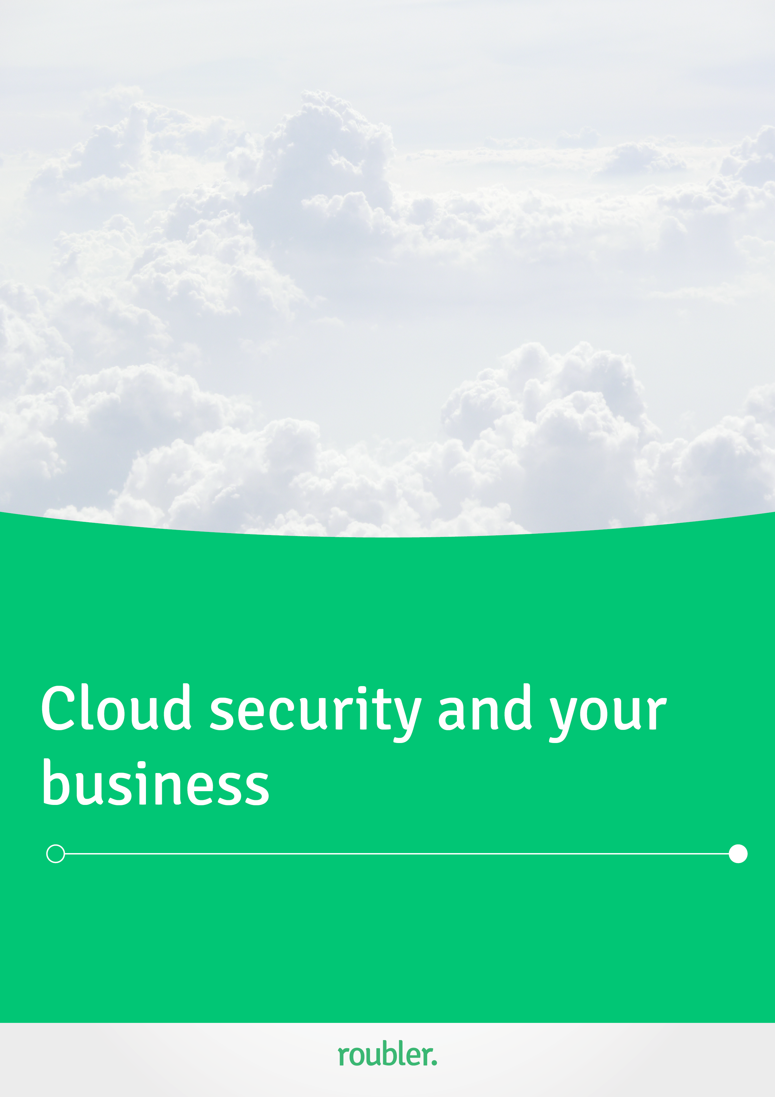 Cloud security and your business- cover page